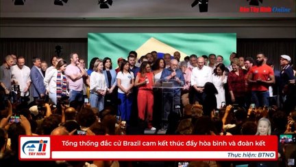 Tổng thống đắc cử Brazil cam kết thúc đẩy hòa bình và đoàn kết