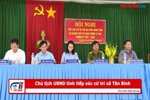 Chủ tịch UBND tỉnh tiếp xúc cử tri xã Tân Bình