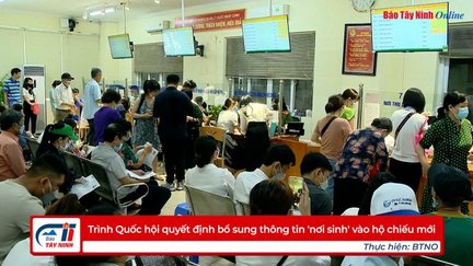 Trình Quốc hội quyết định bổ sung thông tin 'nơi sinh' vào hộ chiếu mới