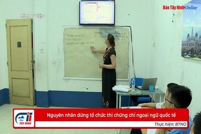 Nguyên nhân dừng tổ chức thi chứng chỉ ngoại ngữ quốc tế