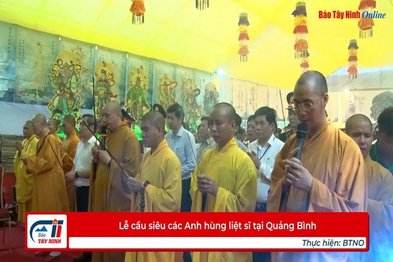 Lễ cầu siêu các Anh hùng liệt sĩ tại Quảng Bình