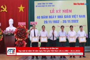 Sở Giáo dục và Đào tạo: Họp mặt kỷ niệm 40 năm ngày Nhà giáo Việt Nam (20.11.1982 – 20.11.2022)