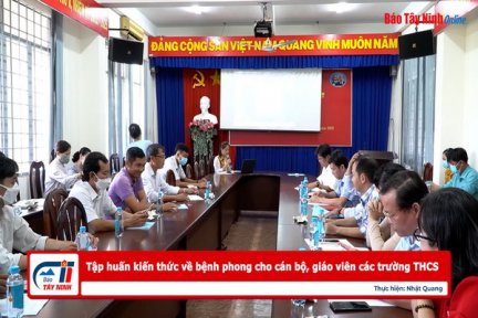 Tập huấn kiến thức về bệnh phong cho cán bộ, giáo viên các trường THCS