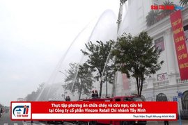 Thực tập phương án chữa cháy và cứu nạn, cứu hộ tại Công ty cổ phần Vincom Retail Chi nhánh Tây Ninh