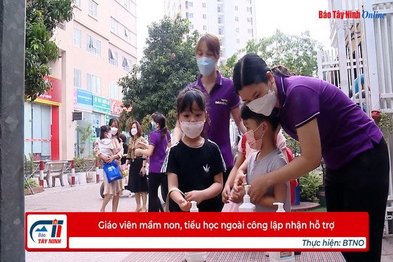 Giáo viên mầm non, tiểu học ngoài công lập nhận hỗ trợ