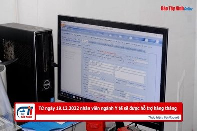 Từ ngày 19.12.2022 nhân viên ngành Y tế sẽ được hỗ trợ hàng tháng