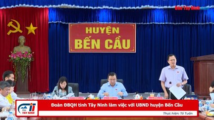 Đoàn ĐBQH tỉnh Tây Ninh làm việc với UBND huyện Bến Cầu