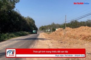Tháo gỡ tình trạng thiếu đất san lấp