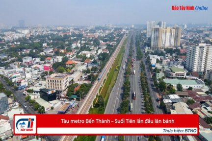 Tàu metro Bến Thành – Suối Tiên lần đầu lăn bánh