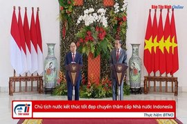 Chủ tịch nước kết thúc tốt đẹp chuyến thăm cấp Nhà nước Indonesia