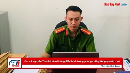 Đại uý Nguyễn Thanh Liêm-Gương điển hình trong phòng chống tội phạm ở cơ sở