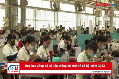 Họp báo công bố số liệu thống kê kinh tế xã hội năm 2022