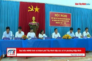 Đại biểu HĐND tỉnh và thành phố Tây Ninh tiếp xúc cử tri phường Hiệp Ninh