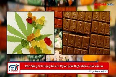 Báo động tình trạng trẻ em Mỹ ăn phải thực phẩm chứa cần sa