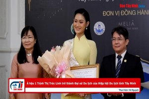 Á hậu 1 Trịnh Thị Trúc Linh trở thành Đại sứ Du lịch của Hiệp hội Du lịch tỉnh Tây Ninh