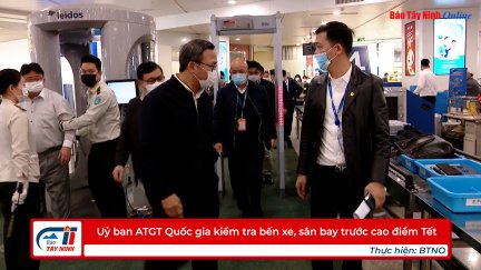 Uỷ ban ATGT Quốc gia kiểm tra bến xe, sân bay trước cao điểm Tết