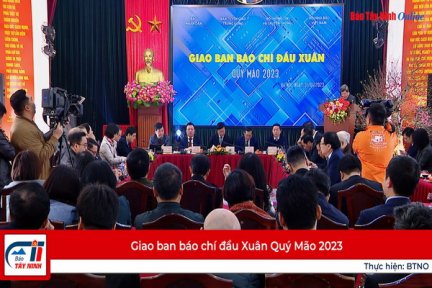 Giao ban báo chí đầu Xuân Quý Mão 2023