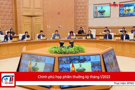 Chính phủ họp phiên thường kỳ tháng 1/2023