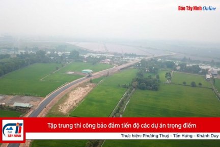 Tập trung thi công bảo đảm tiến độ các dự án trọng điểm