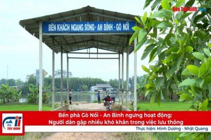 Bến phà Gò Nổi - An Bình ngưng hoạt động: Người dân gặp nhiều khó khăn trong việc lưu thông