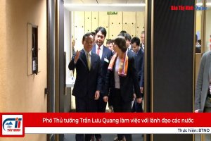 Phó Thủ tướng Trần Lưu Quang tiếp xúc song phương tại Geneve