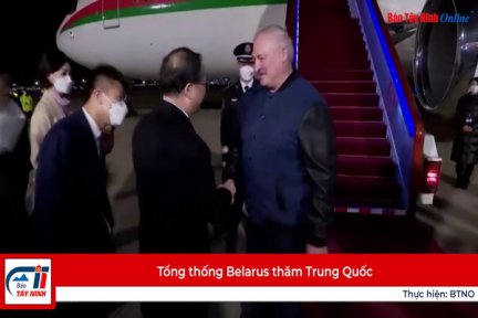 Tổng thống Belarus thăm Trung Quốc