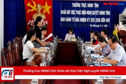 Thường trực HĐND tỉnh: Khảo sát thực hiện Nghị quyết HĐND tỉnh