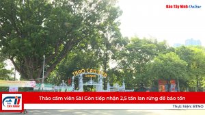 Thảo cầm viên Sài Gòn tiếp nhận 2,5 tấn lan rừng để bảo tồn
