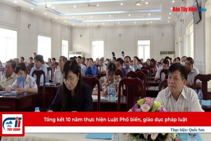 Tổng kết 10 năm thực hiện Luật Phổ biến, giáo dục pháp luật