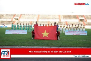 Khai mạc giải bóng đá Vô địch các CLB tỉnh