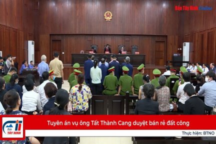 Tuyên án vụ ông Tất Thành Cang duyệt bán rẻ đất công