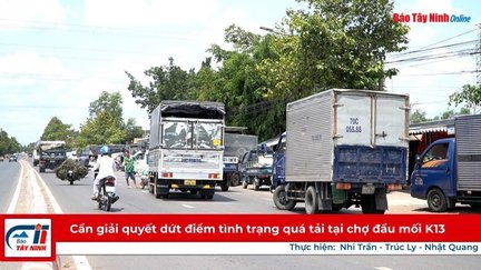 Cần giải quyết dứt điểm tình trạng quá tải tại chợ đầu mối K13