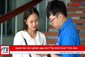 Người dân trải nghiệm app mini “Tây Ninh Smart” trên Zalo