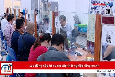 Lao động nộp hồ sơ trợ cấp thất nghiệp tăng mạnh