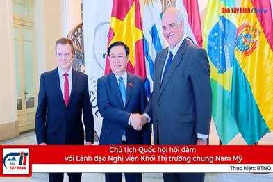 Chủ tịch Quốc hội hội đàm với Lãnh đạo Nghị viện Khối Thị trường chung Nam Mỹ