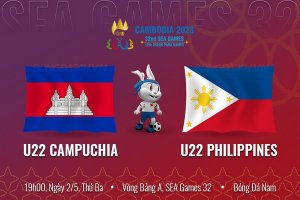 Trực tiếp: U22 Campuchia - U22 Philippines