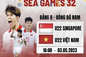 Trực tiếp: U22 Việt Nam - U22 Singapore
