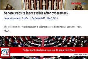 Tin tặc đánh sập trang web của Thượng viện Pháp