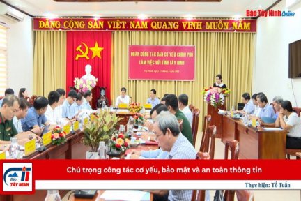 Chú trọng công tác cơ yếu, bảo mật và an toàn thông tin