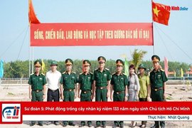 Sư đoàn 5: Phát động trồng cây nhân kỷ niệm 133 năm ngày sinh Chủ tịch Hồ Chí Minh