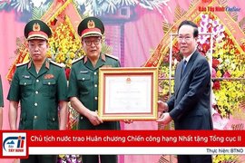 Chủ tịch nước trao Huân chương Chiến công hạng Nhất tặng Tổng cục II
