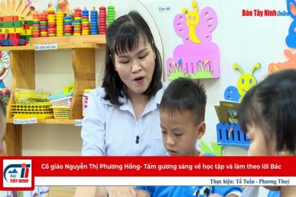 Cô giáo Nguyễn Thị Phương Hồng- Tấm gương sáng về học tập và làm theo lời Bác