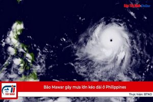 Bão Mawar gây mưa lớn kéo dài ở Philippines