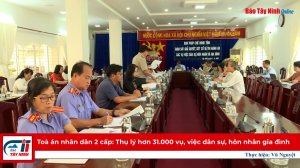 Toà án nhân dân 2 cấp: Thụ lý hơn 31.000 vụ, việc dân sự, hôn nhân gia đình