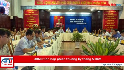 UBND tỉnh họp phiên thường kỳ tháng 5.2023