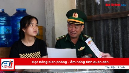 Học bổng biên phòng - Ấm nồng tình quân dân