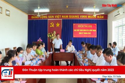 Đôn Thuận tập trung hoàn thành các chỉ tiêu Nghị quyết năm 2023