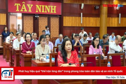 Phát huy hiệu quả “thế trận lòng dân” trong phong trào toàn dân bảo vệ an ninh Tổ quốc