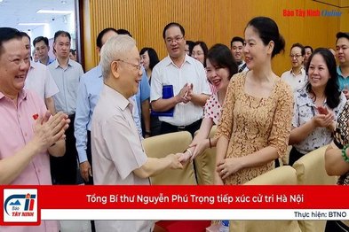 Tổng Bí thư Nguyễn Phú Trọng tiếp xúc cử tri Hà Nội