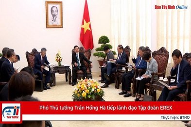 Phó Thủ tướng Trần Hồng Hà tiếp lãnh đạo Tập đoàn EREX